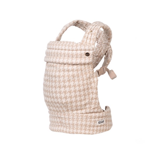 Bæresele - Beige med houndstooth mønster